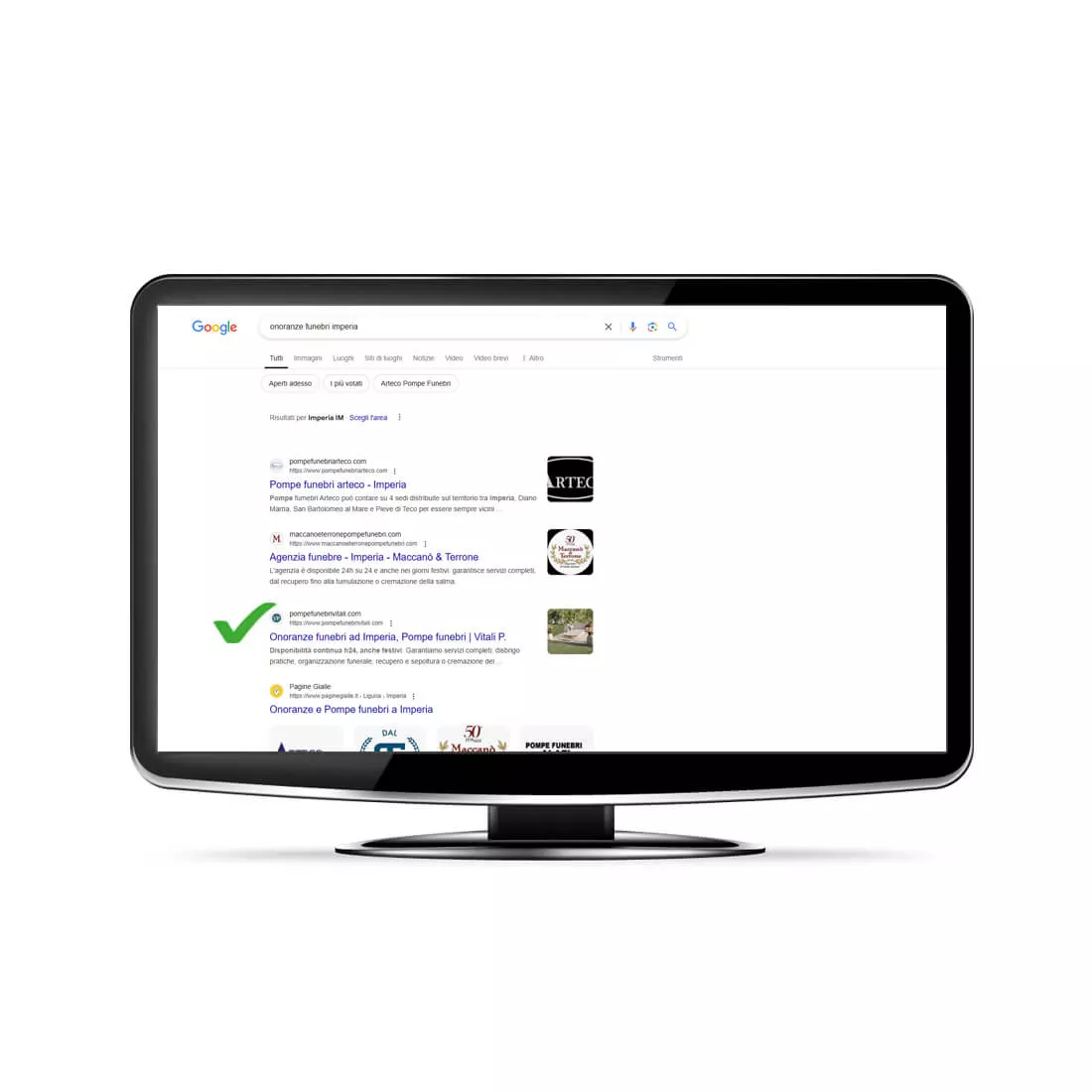 Il progetto Seo Onoranze Funebri Vitali
